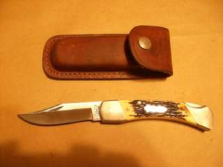 Schrade USA LB8 Uncle Henry Stag Folding Knife   NO RESERVE!!  