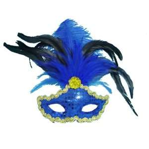  Mask It 48019 Royal Blue Sequin Fancy Mask Arts, Crafts 