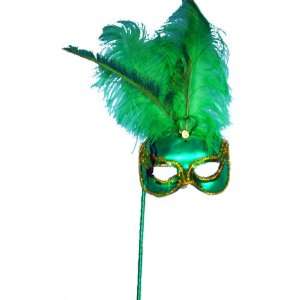  Mask It 48026 Masquerade Mask Embellishment, Green Arts 
