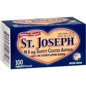  ST JOSEPH E.C. ASPRIN Pack of 100 by J&J CONSUMER SECTOR 