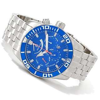 Deep Blue Mens Caldiver 500 Automatic Stainless Steel Bracelet Watch 