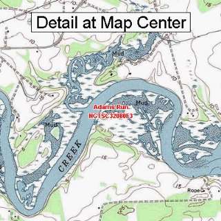   Map   Adams Run, South Carolina (Folded/Waterproof)