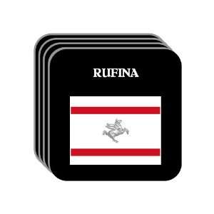   Region, Tuscany (Toscana)   RUFINA Set of 4 Mini Mousepad Coasters