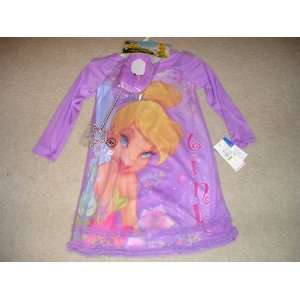  Fairies Tinkerbell Princess Nightgown/Sleepware Includes Slippers 