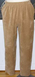 NEW Lands End Sport Knit Cords Pants M 1X 2X 3X Black Brown Camel 