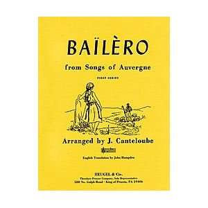  Bailero from Songs of Auvergne Musical Instruments