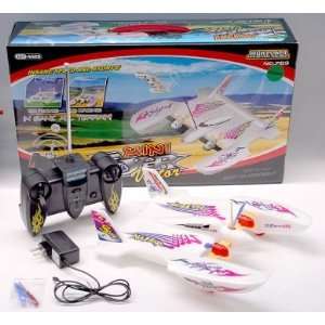    2 Channel Mini Hydro Remote Control RTF Plane Red: Toys & Games