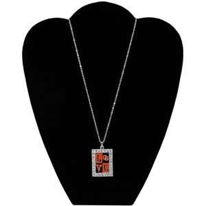  NCAA Oregon State Beavers Square Love Necklace: Sports 