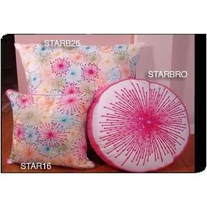  Designer DH Throw Pillows, Multicolor Star Burst, STARB26 