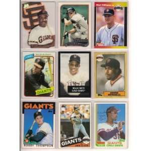 San Francisco Giants Heros of the past (10) Card Baseball Lot (Barry 