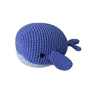  Bertie the Blue Whale Crocheted Dog Toy: Pet Supplies