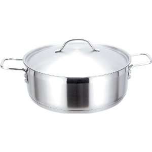  : Strauss Pro Stainless Steel 8 qt Rondeau with Lid: Kitchen & Dining