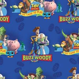  Crafty Cuts Disney Buzz Lightyear Fleece Print, 1 1/2 Yard 
