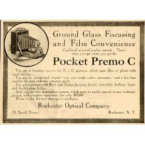  1907 Vintage Ad Pocket Premo C Camera Antique Rochester 