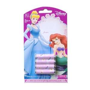   Greetings Disney Princess Gift Tag Batteries 4 Pack AAA Toys & Games