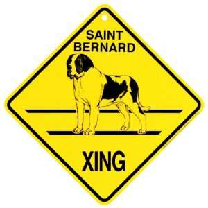  Saint Bernard Xing caution Crossing Sign dog Gift: Pet 