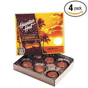 HAWAIIAN HOST CHOCOLATES Maui Caramacs, 3 Ounce Boxes (Pack of 4 