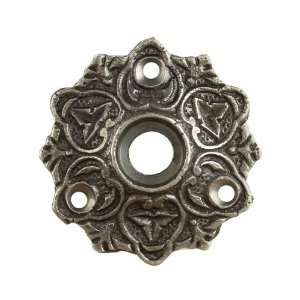  2 1/4 Ornate Cast Iron Rosette With 5/8 Collar: Home 