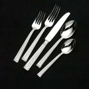 Stainless Steel Bouton 5 Piece Place Setting: Kitchen 
