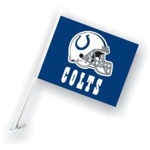   98924   Indianapolis Colts Car Flag W/Wall Brackett: Sports & Outdoors