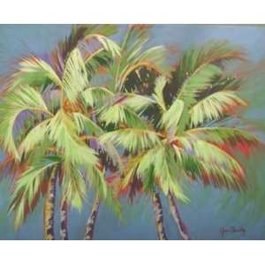   Crazy Palms Finest LAMINATED Print Jean Bradley 40x30