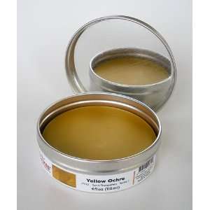  Encaustic Wax Paint HOT CAKES Yellow Ochre 4 fl oz (118 ml 