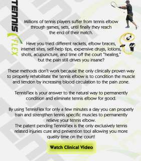 Maximum Tennis Elbow Rehabilitation  