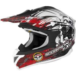  Scorpion Scream VX 34 Dirt Bike Motorcycle Helmet   Red 