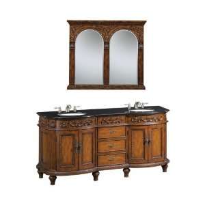 Chelsea Double Sink Cabinet And Mirror Set:  Home & Kitchen