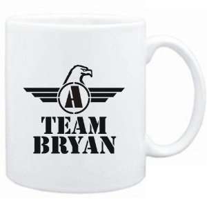  Mug White  Team Bryan   Falcon Initial  Last Names 