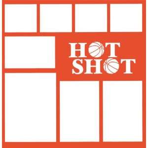  Basketball Hot Shot 12 x 12 Overlay Laser Die Cut Arts 