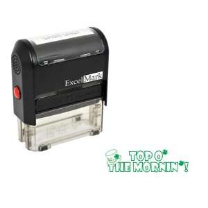  St. Patricks Day Rubber Stamp   Top O the Morning Stamp 