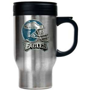  Philadelphia Eagles Stainless Steel Travel Mug: Sports 