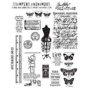  Tim Holtz Cling Rubber Stamp Set   Attic Treasures Toys 