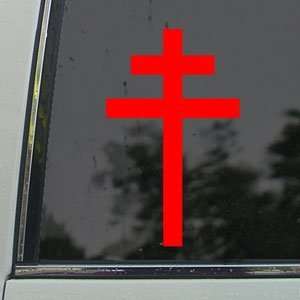  Croix De Lorraine French Maquis Red Decal Car Red Sticker 