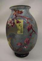   Baccarat Vase Hand Painted Japanese Style c1880 Signed (GW2)  