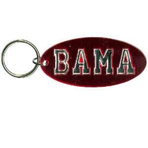  Alabama Crimson Tide Crimson Oval Mirror Key Chain Sports 