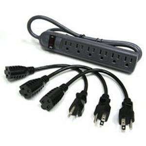  Outlet Surge Suppressor with Power Extension Cords: Electronics