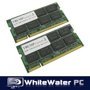  TRUMP 2GB (1GB x 2) PC 2700 RAM DDR 333MHz SODIMM Laptop 