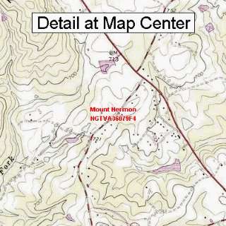  USGS Topographic Quadrangle Map   Mount Hermon, Virginia 