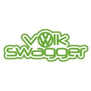 Volk Swagger Volkswagger LIME GREEN Volkswagen VW Euro JDM Tuner Vinyl 