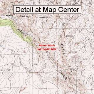  USGS Topographic Quadrangle Map   Wendt Butte, Oregon 