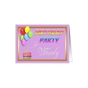  Wendy Birthday Party Invitation Card: Toys & Games