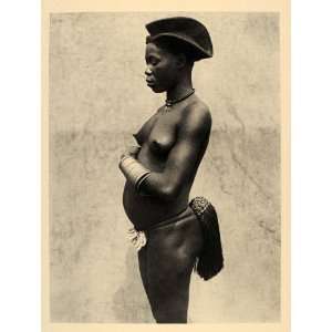  1930 Yetsang Girl Woman Costume Cameroon Africa African 