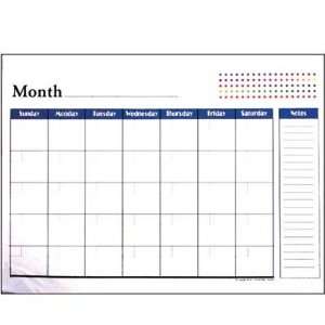   22 Undated 12 Months Desk Pad Calendar, Case Pack 48: Office Products