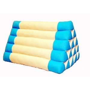 Triangle Pillow Blue White Kapok Fill 15x15x22