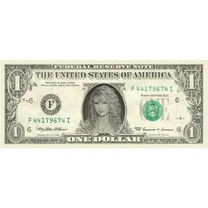  TAYLOR SWIFT   CH UNCIRCULATED   FEDERAL RESERVE $1.00 BILL 