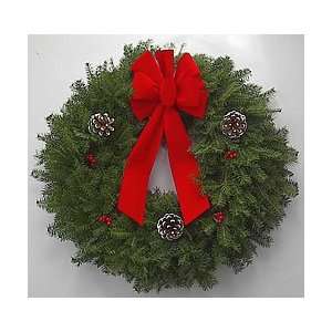 Christmas Wreath decorated:  Home & Kitchen