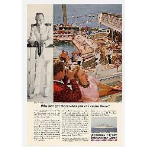   Cruise Lines Chief Purser Gig Marquise Print Ad (5167)