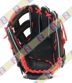 Mizuno Baseball Gloves 11.75 Black {2gs 13800} RHT  